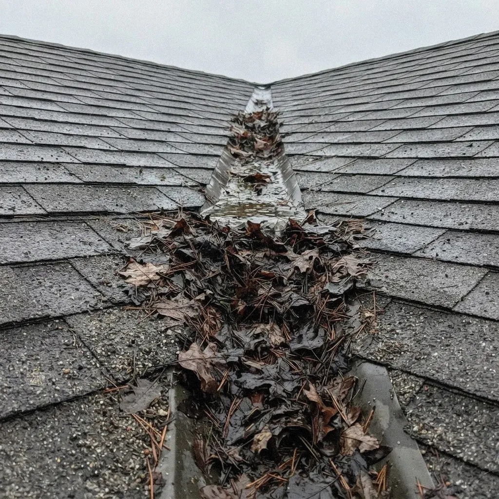 Clearing Tree Debris Off a Roof in Minneapolis